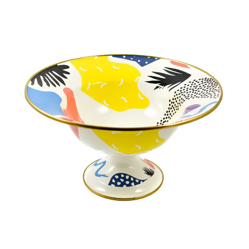 Abstract Enamel Display Dish, 30cm