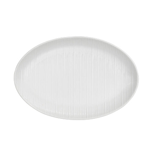 Alani 022741 Embossed Oval Coupe Platter, 14-1/4" x 10-1/4", Case of 12