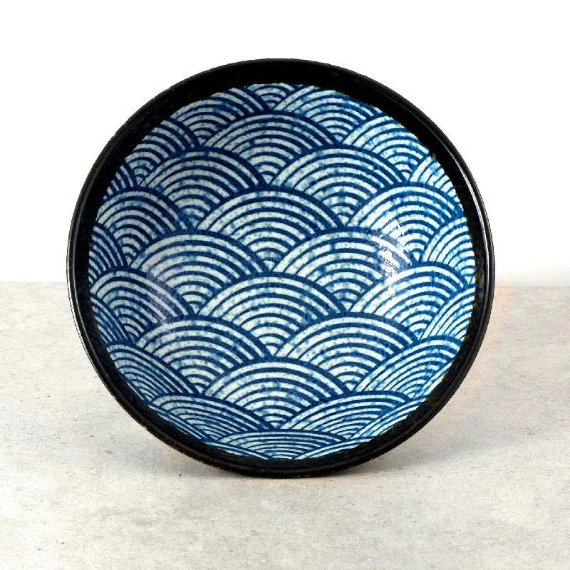 Blue Wave Ramen Bowl, 21cm