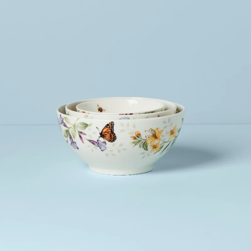 Butterfly Meadow 3-Piece Bowl Set