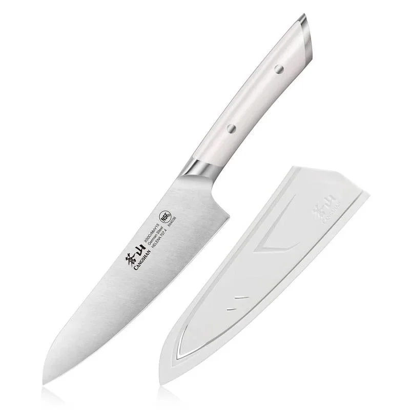 Cangshan Helena 5.5" Utility Prep Knife with Sheath - White