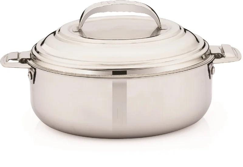 Coconut Stainless Steel Mirror Plain Casserole - Capacity - 2000 ML (Food Grade)