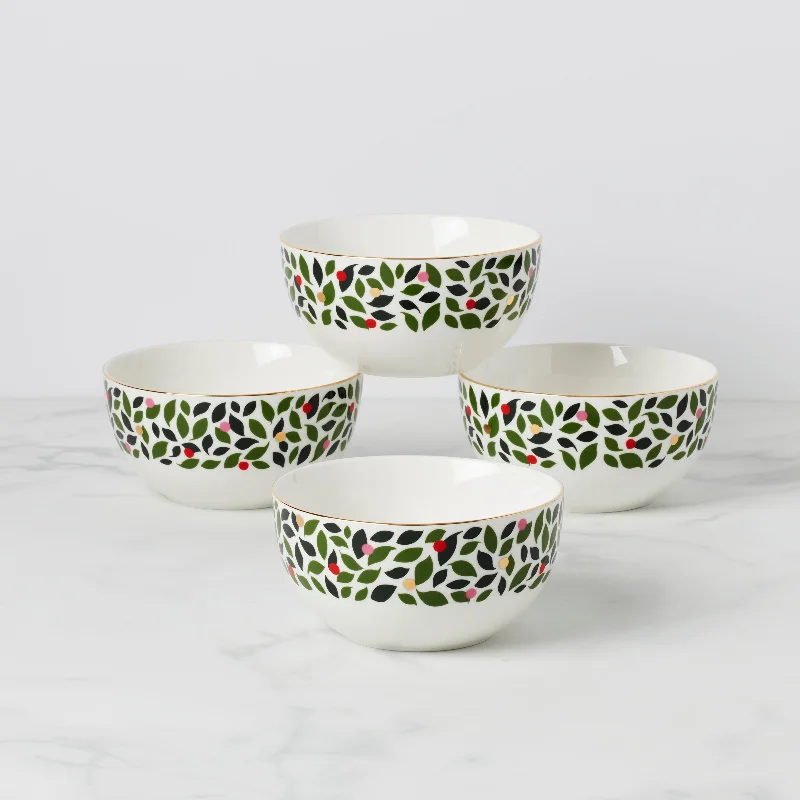 Evergreen 4-Piece Soup/ Cereal Bowls