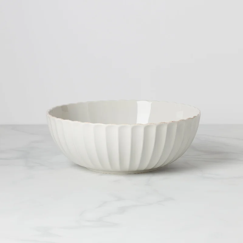 French Perle Scallop Serving Bowl