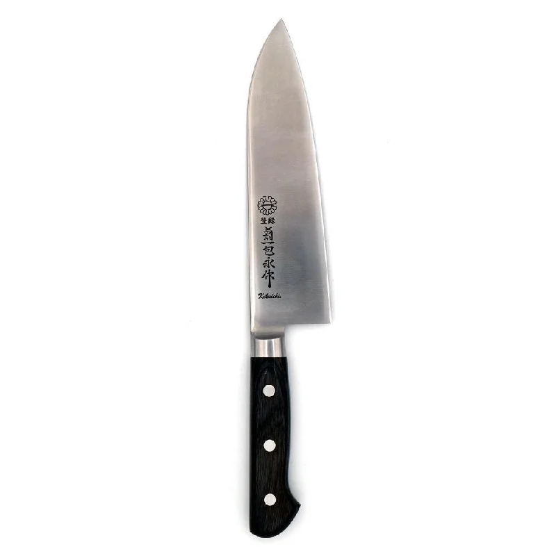 Kikuichi Semi-Stainless 7" Santoku, 18 cm.