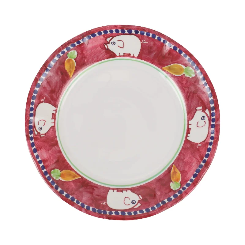 Melamine Campagna Porco Dinner Plate