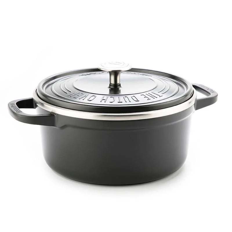 Featherweights Non-Stick Casserole with Lid 22cm, Black