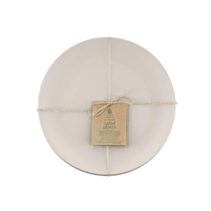 Natural Elements Eco-Friendly Recycled Plastic Side Plates Set of Four D20cm