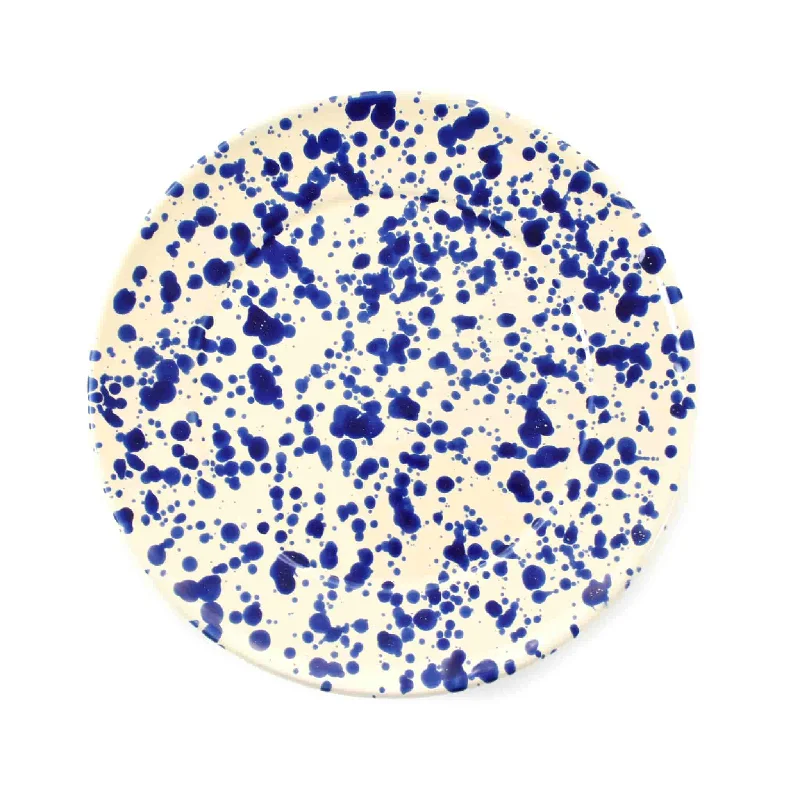 Puglia Blue Splatter Dinner Plate, 27cm