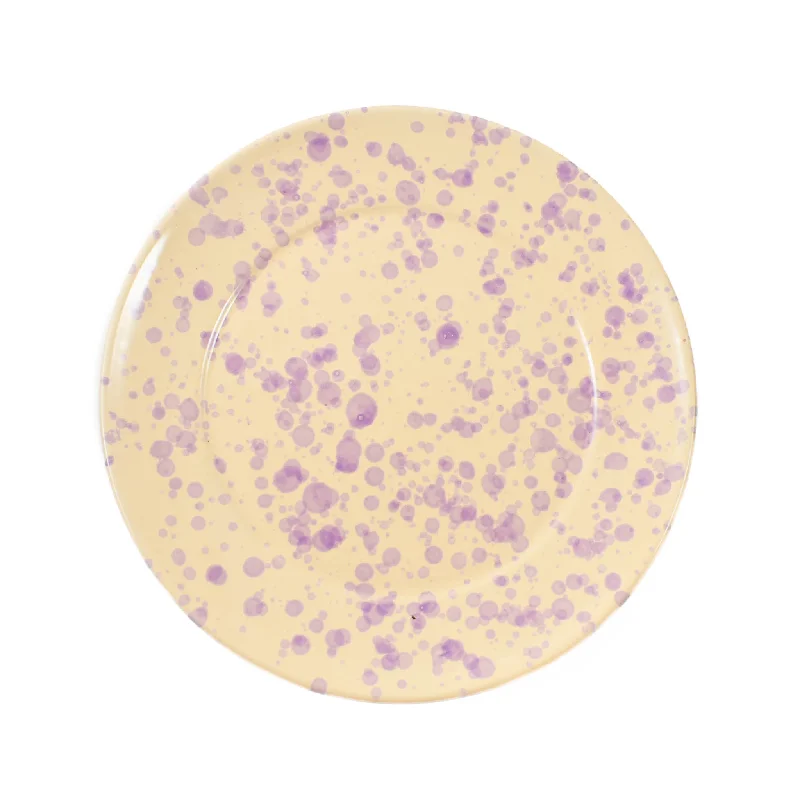 Puglia Lilac Splatter Dinner Plate, 27cm