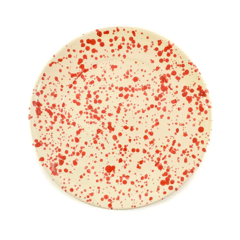 Puglia Red Splatter Dinner Plate, 27cm