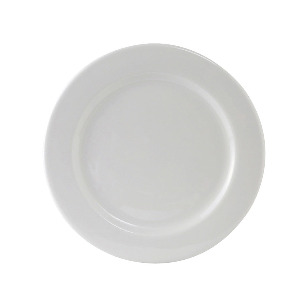 Tuxton ALA-120 Alaska Plate, Porcelain White, 12", Pack of 6