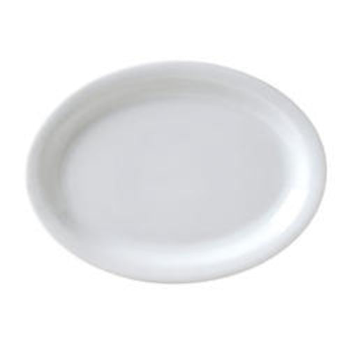 Vertex China CAT-13 Argyle & Catalina Oval Platter, 11-1/2", Pack of 6