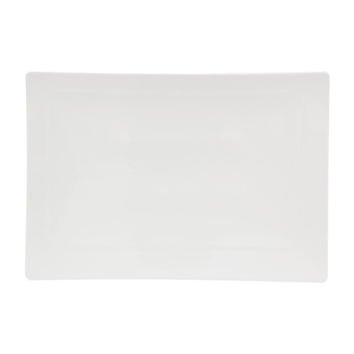 Vista Alegre 025003 O! Moon Rectangular Porcelain Solar Plate, White, 12 5/8" x 8 5/8", Case of 3