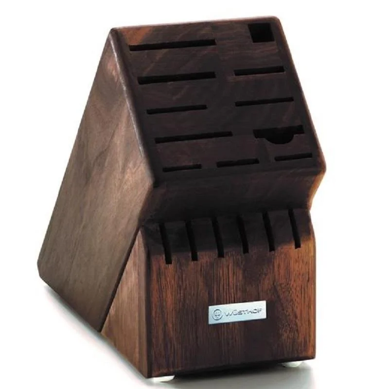 Wusthof 17-Slot Walnut Knife Block