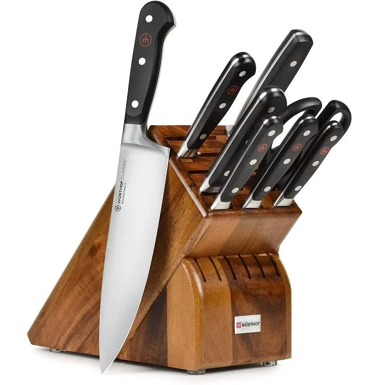 Wusthof Classic 9-Piece Acacia Block Set