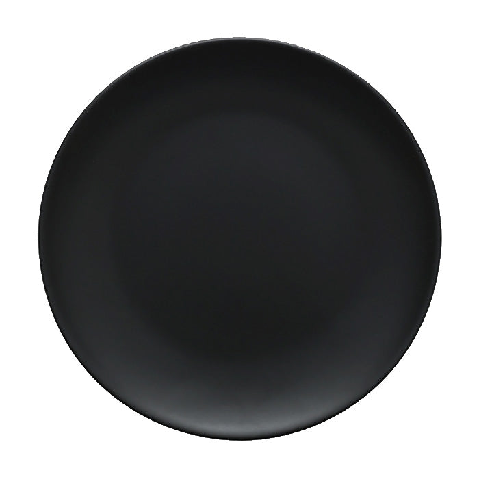 Ziena 020420 Stoneware Coupe Plate, Ebony, 7-7/8", Case of 12