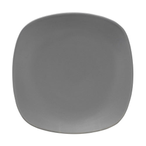 Ziena 020680 Stoneware Square Plate, Gris Azul, 9" x 9", Case of 12